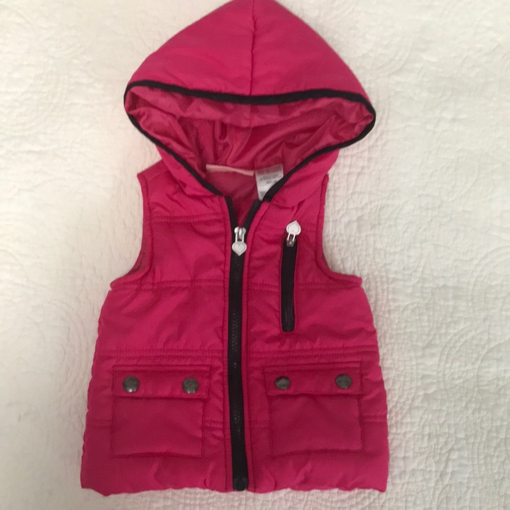 2T Kids Headquarters Pink Hooded Vest‎